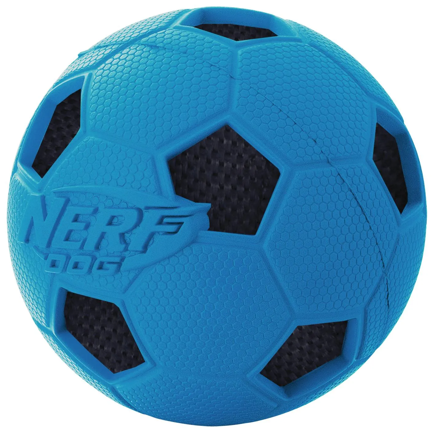 Nerf 2.5in Soccer Crunch Ball Dog Toy