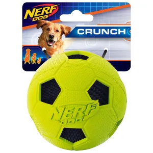 Nerf Crunch Soccer Ball Dog Toy 3in