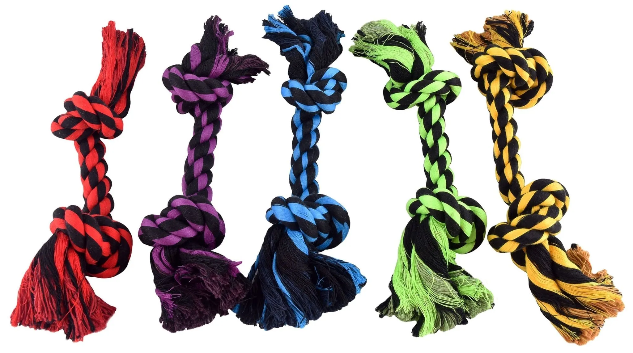 Nuts for Knots 2-Knot Rope Dog Toy, Assorted