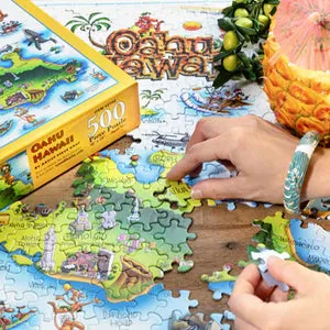 Oahu Hawaii Jigsaw Puzzle by Steve Gray, 500-Pieces