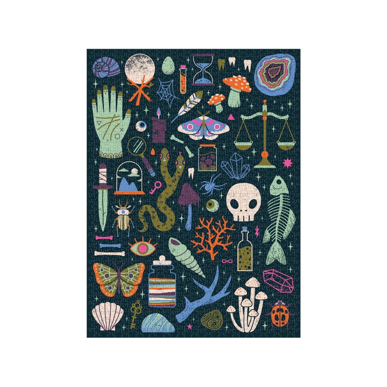 Occult And Curious Glow In The Dark 1000 Piece Jigsaw Puzzle