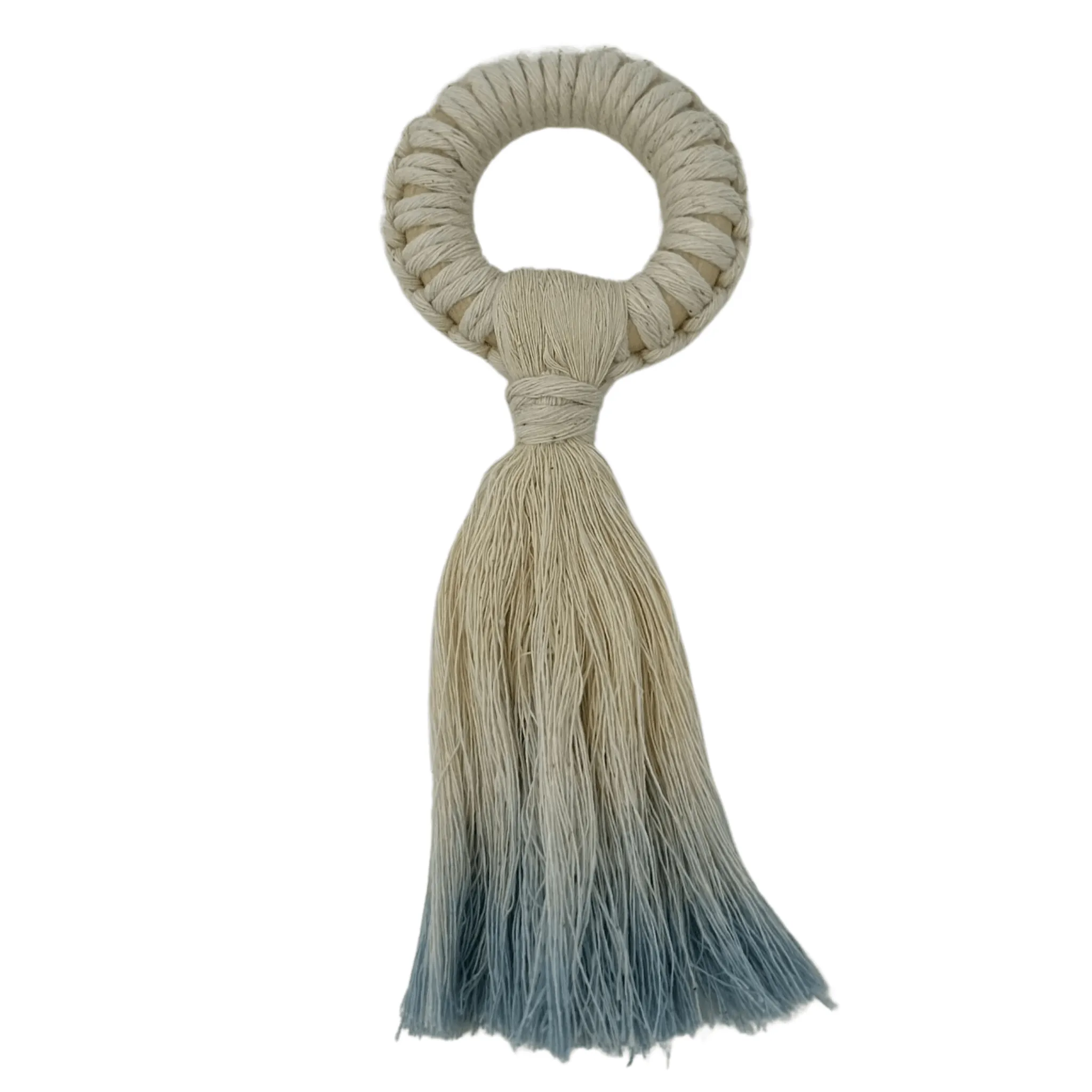 Ombre Fringe Napkin Ring Set