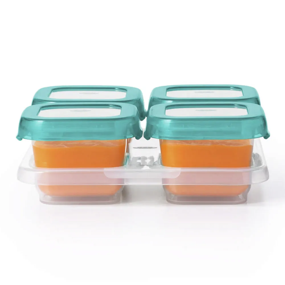 OXO Tot 4-Pack Baby Food Storage Blocks - Teal (4oz)