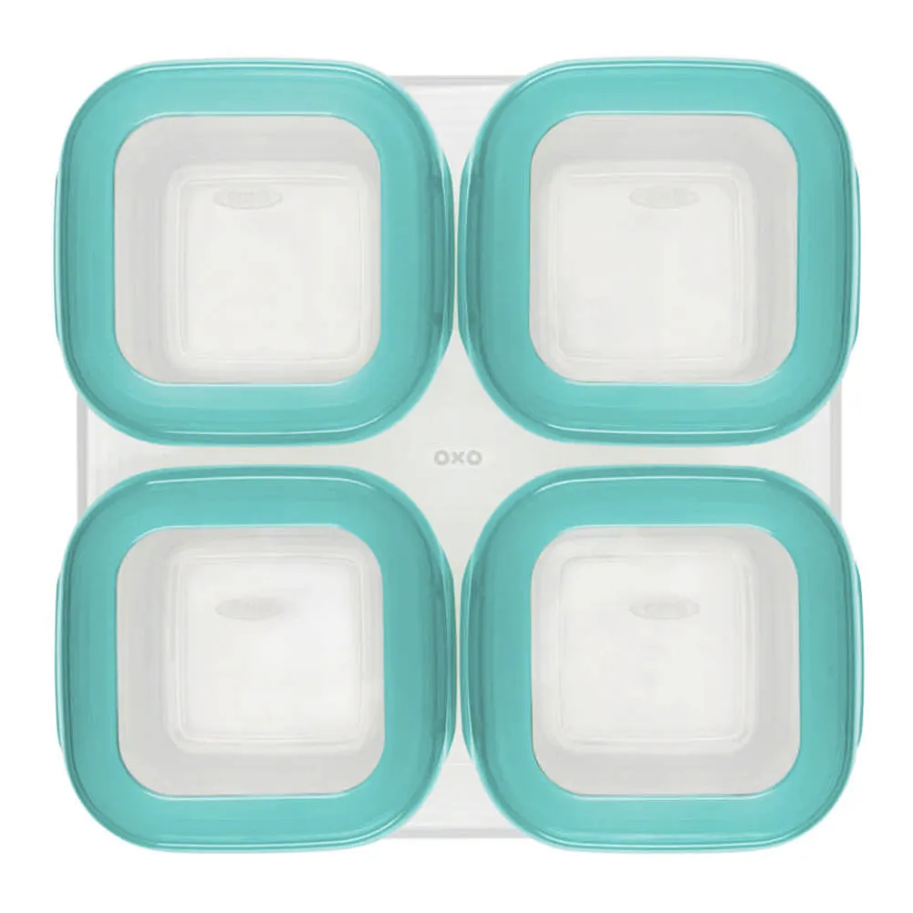 OXO Tot 4-Pack Baby Food Storage Blocks - Teal (4oz)