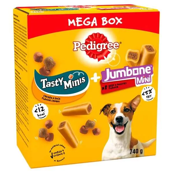 Pedigree Tasty Minis & Jumbone Small Mega Dog Treat Box