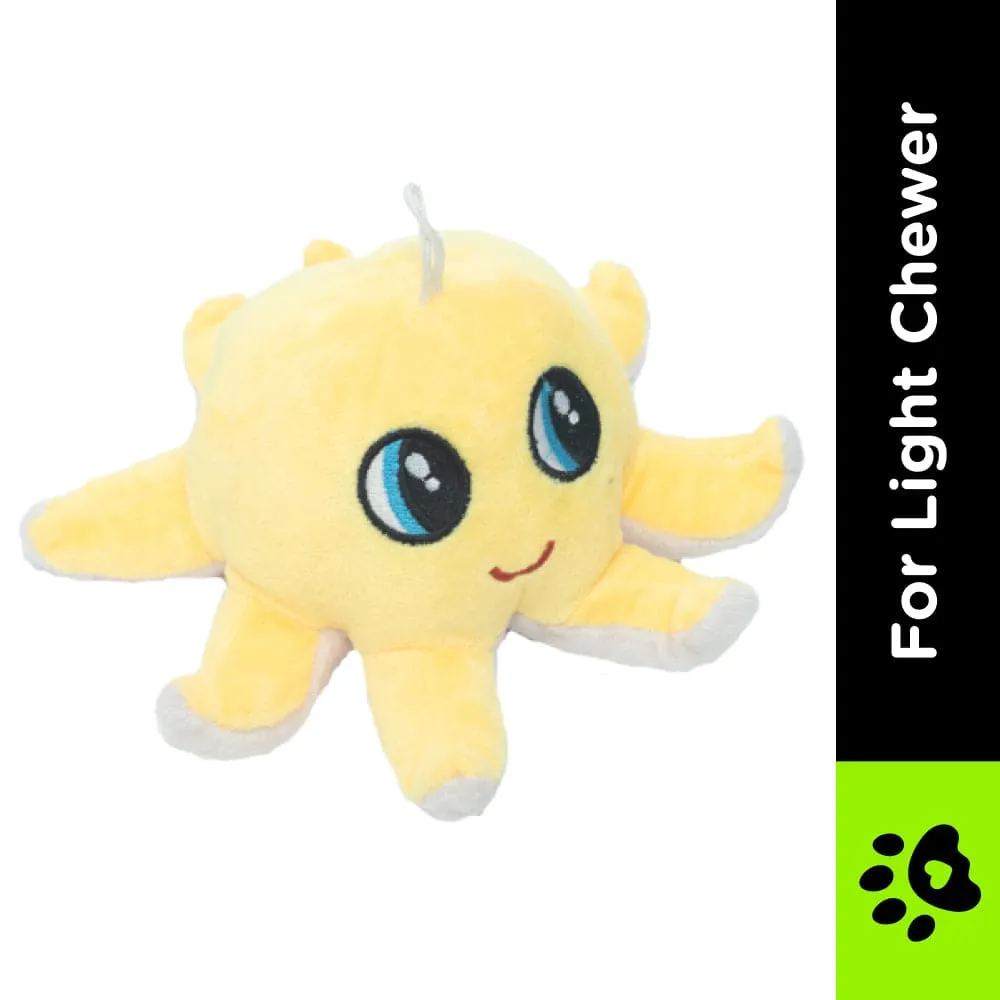 Pet And Parents Pixie Octopus Toy for Dogs (Yellow)