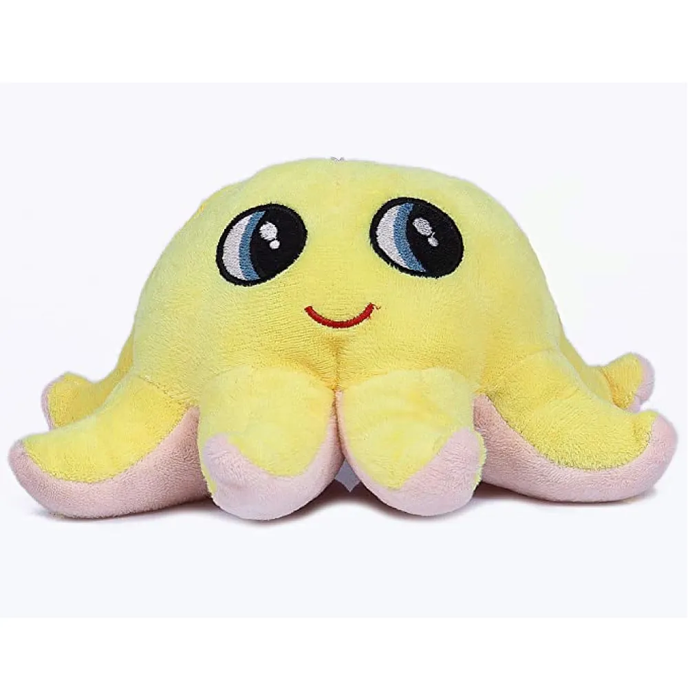 Pet And Parents Pixie Octopus Toy for Dogs (Yellow)