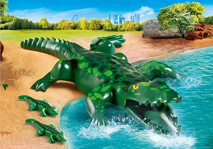 Playmobil Family Fun Alligator with Babies