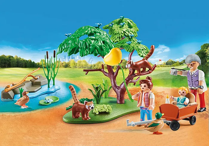 Playmobil Family Fun Red Panda Habitat