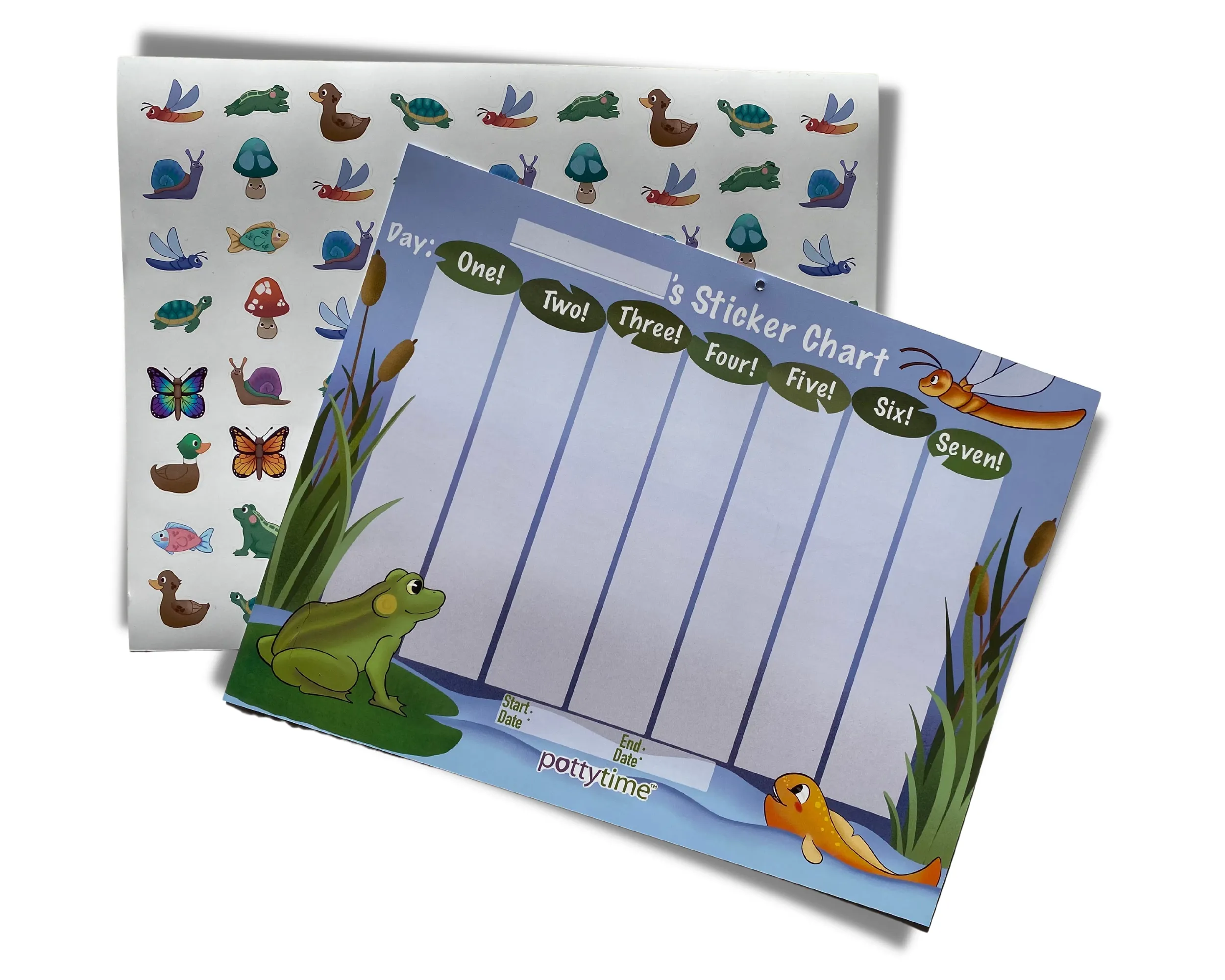 Potty Training Reward Sticker Chart Kit