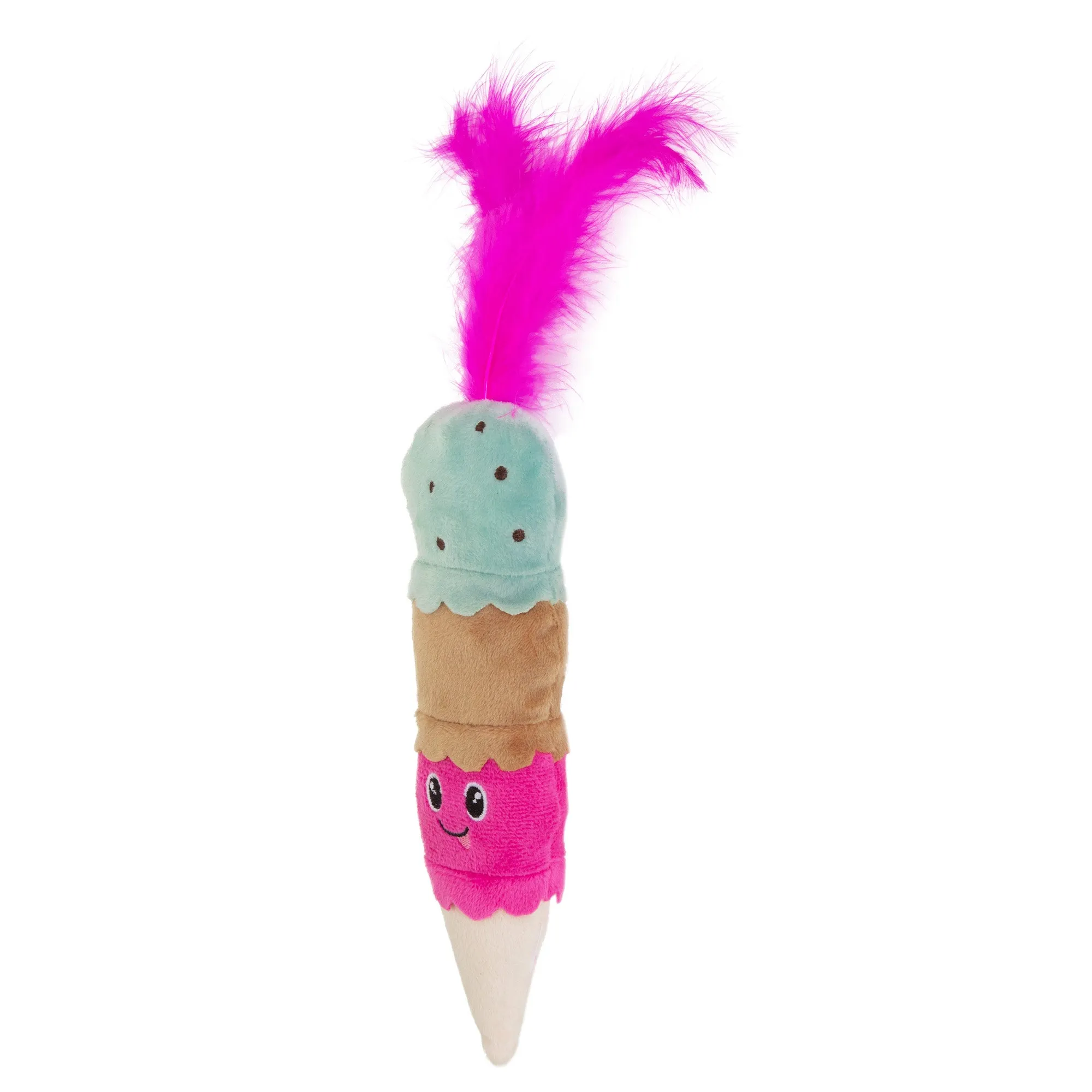 Quirky Kitty Ice Cream Kicker Cat Toy