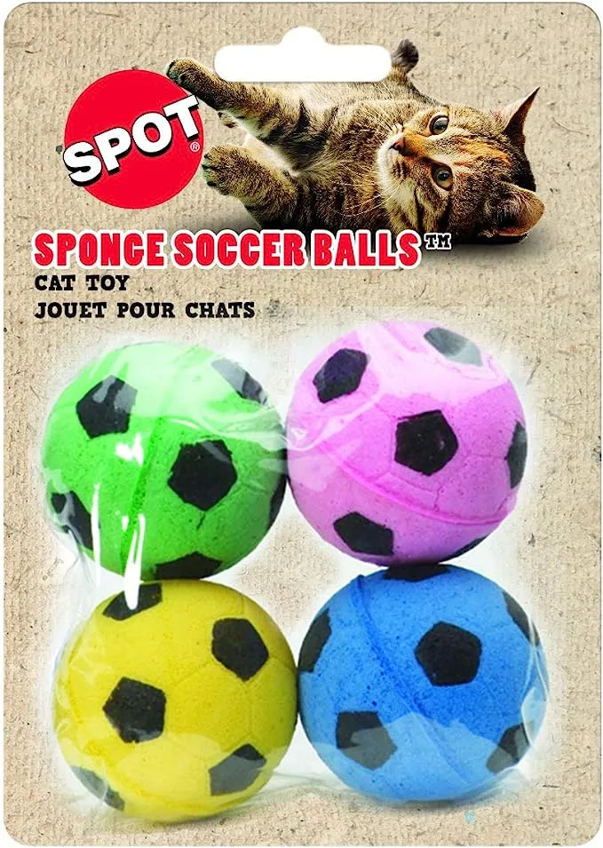 Spot Fun Sponge Soccer Balls Cat Toy