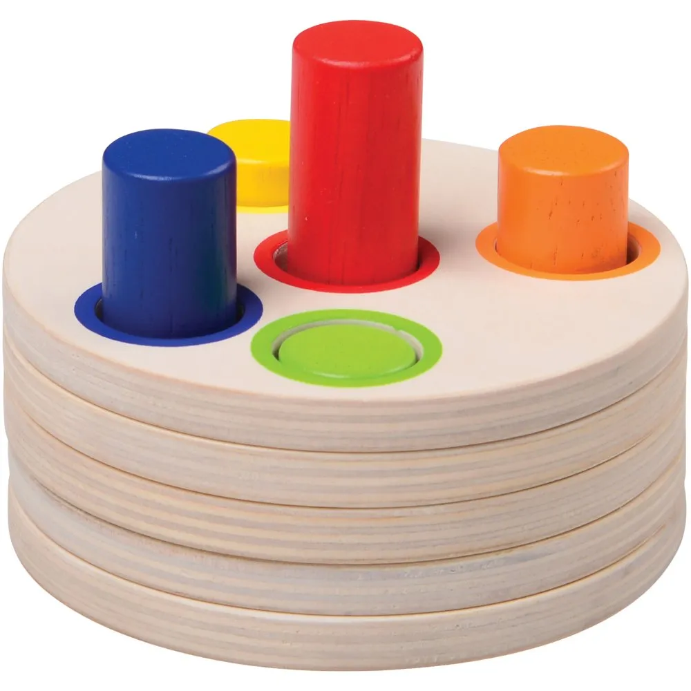 Wooden Logic Stacking Puzzle | Shape & Color Exploration STEM Toy