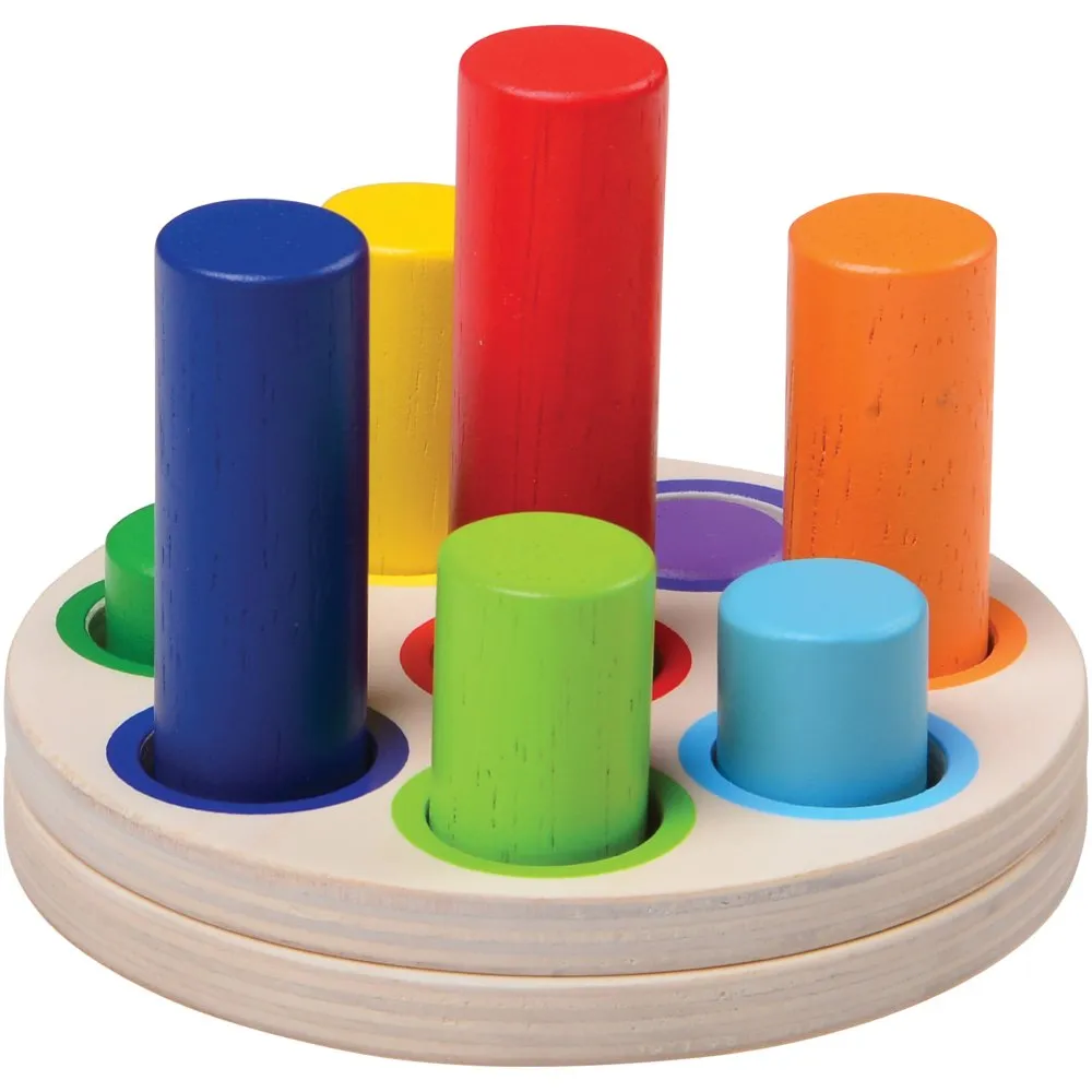 Wooden Logic Stacking Puzzle | Shape & Color Exploration STEM Toy