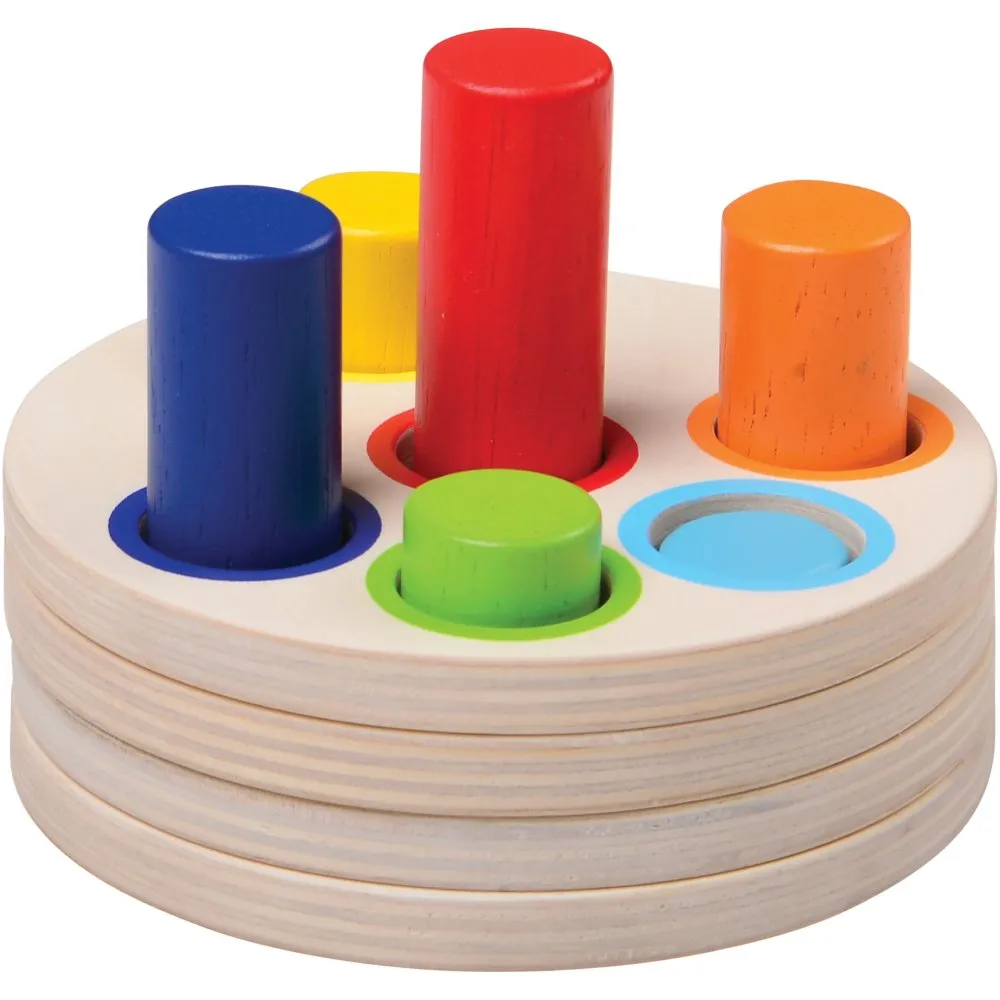 Wooden Logic Stacking Puzzle | Shape & Color Exploration STEM Toy