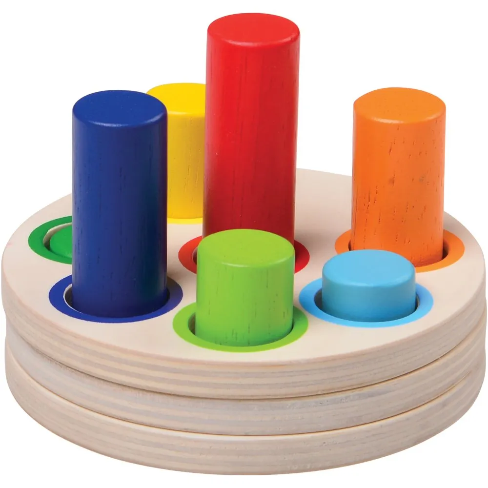 Wooden Logic Stacking Puzzle | Shape & Color Exploration STEM Toy